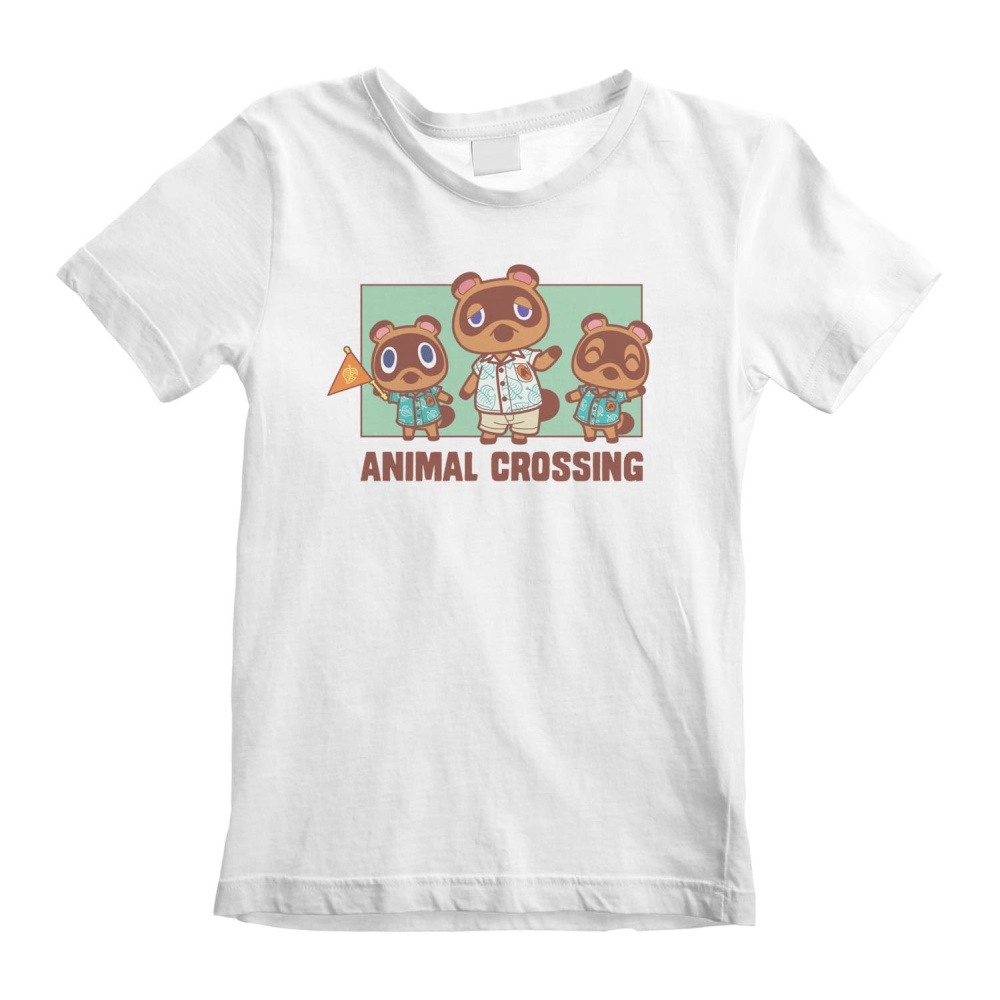 Nintendo Animal Crossing - Nook Family Kids T-shirt - White